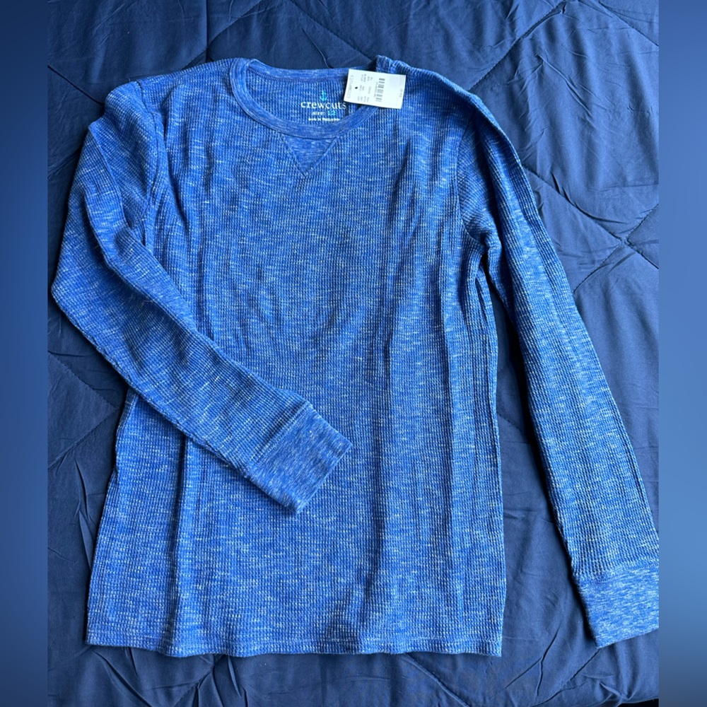 Jcrew boys thermal long sleeve tee. Size 12 NWT